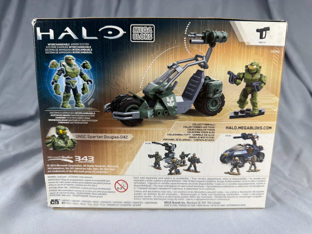 Mega Bloks Halo Wars 2 DPJ90 UNSC Jackrabbit Blitz Set w/ Spartan Douglas