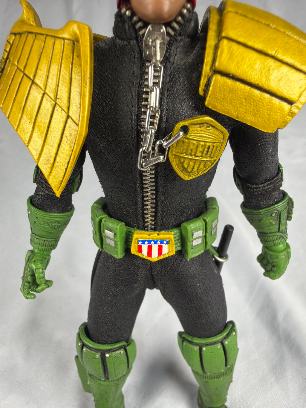 Mezco 1:12 Judge Dredd Dark Blue 6” Figure Loose Incomplete