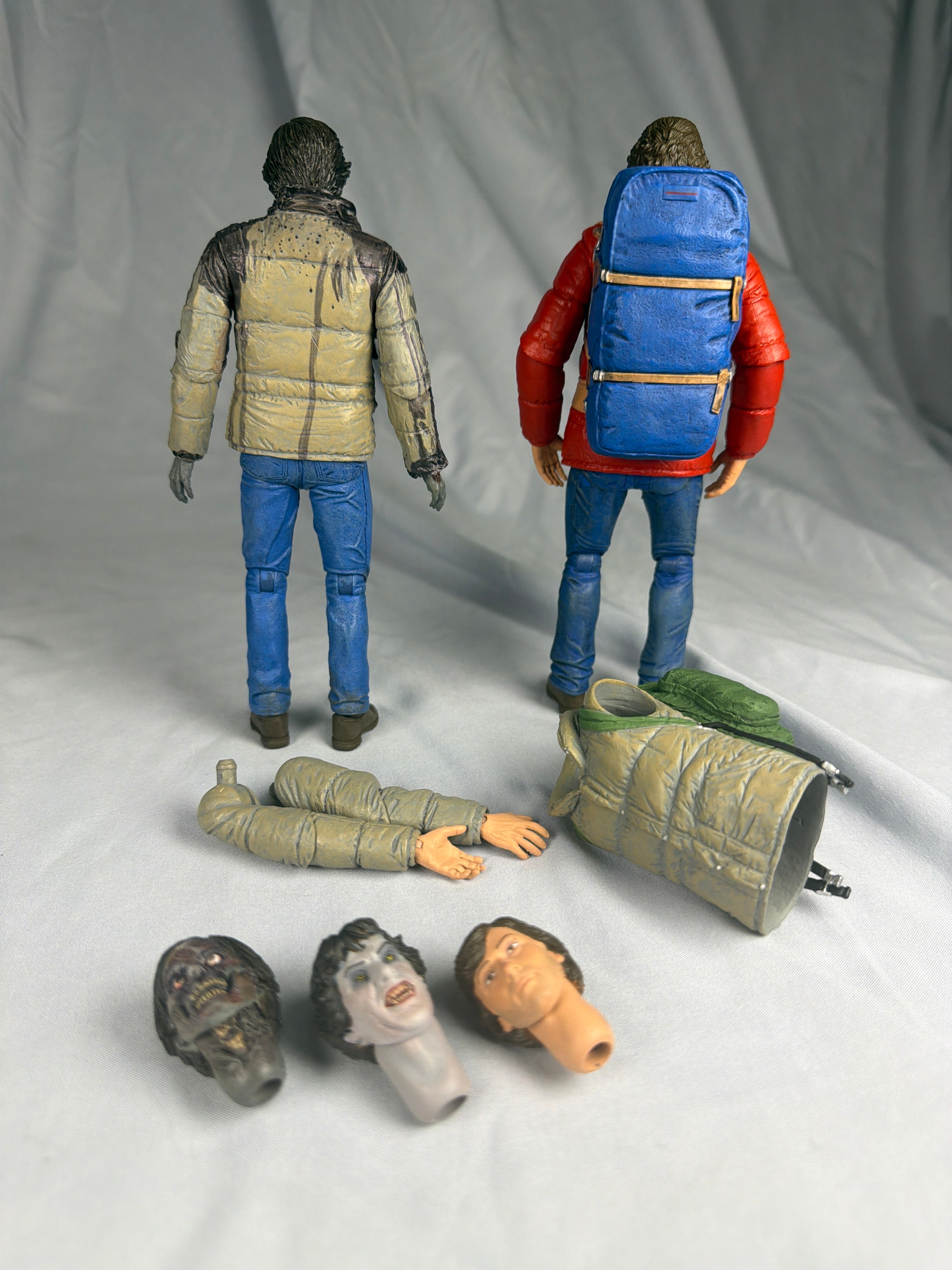 NECA American Werewolf Lot of 3 Kessler Werewolf, Jack and David Figures Loose Complete