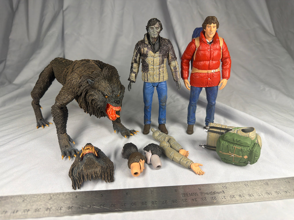 NECA American Werewolf Lot of 3 Kessler Werewolf, Jack and David Figures Loose Complete