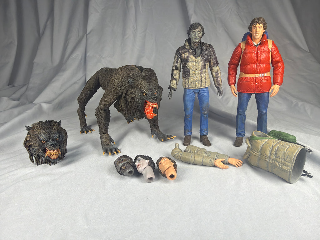 NECA American Werewolf Lot of 3 Kessler Werewolf, Jack and David Figures Loose Complete