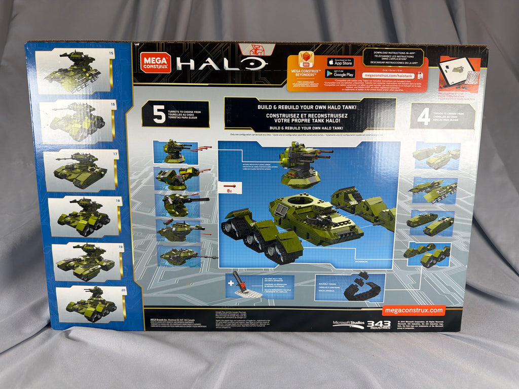 Mega Construx Halo Set GGG61 Designer Series UNSC Scorpion Tank