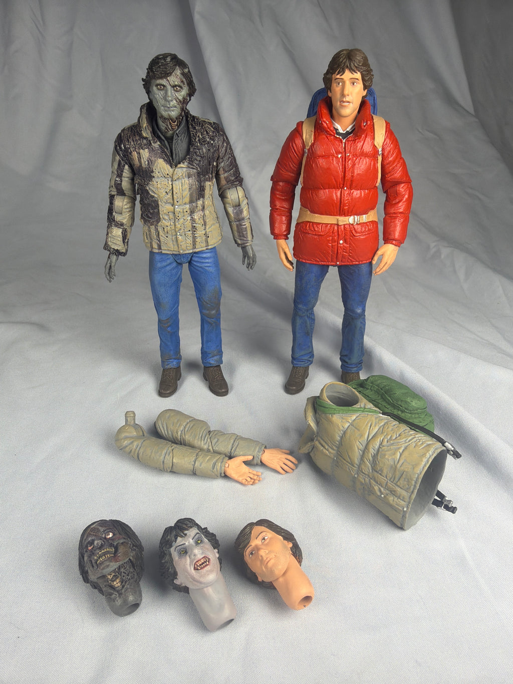 NECA American Werewolf Lot of 3 Kessler Werewolf, Jack and David Figures Loose Complete