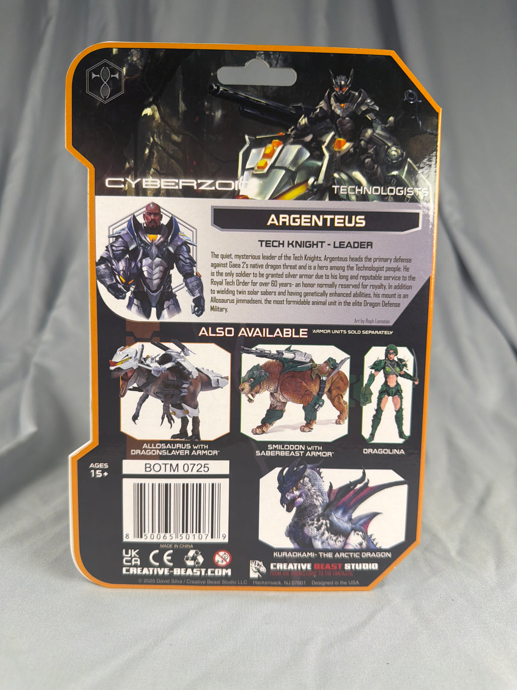 Beasts of the Mesozoic Cyberzoic  Argenteus Allosaurus Pilot 1/18 scale Figure