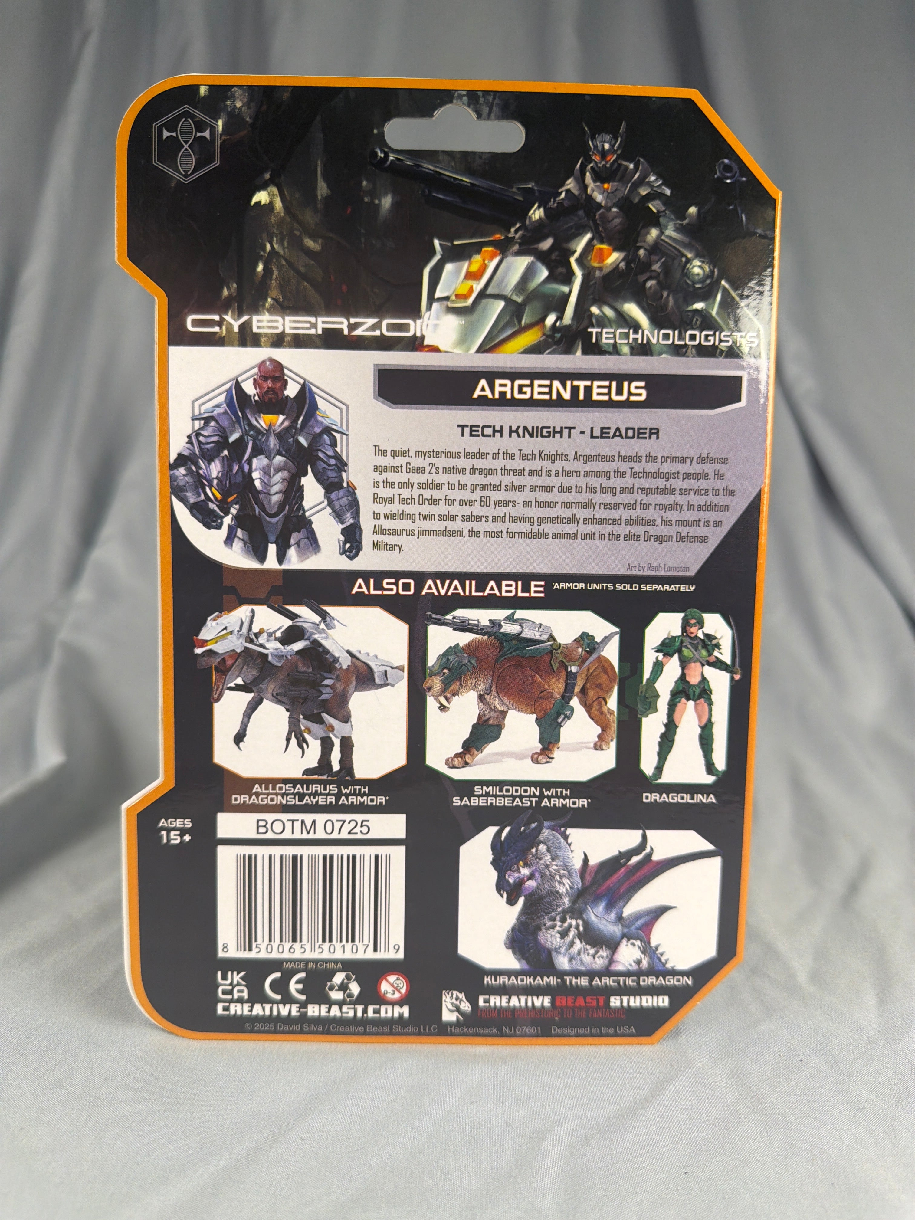 Beasts of the Mesozoic Cyberzoic  Argenteus Allosaurus Pilot 1/18 scale Figure